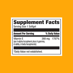 Vente en gros de supplément d'extrait de vitamine E 100 UI naturel pur Tocotriénols 300mg Gélules de vitamine E pour le soutien de l'immunité et la santé de la peau - Product Image 2