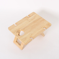 Meilleure table de pique-nique pliante d'extérieur en bois massif moderne Assemblage facile Porte-bouteille de vin Porte-verre Parcs Cours