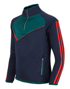 100% polyester GAA Jersey demi fermeture éclair haut hurling veste Logo personnalisé impression motif solide grande taille tricoté armure pour l'été - Product Image 2