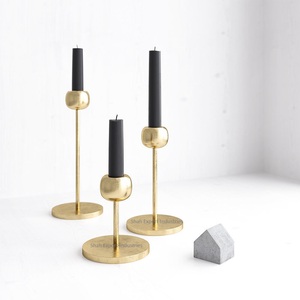 Portavelas cónico de metal con revestimiento blanco para eventos en casa, fiestas, iluminación de mesa, juegos decorativos de portavelas de 22 mm - Product Image 2