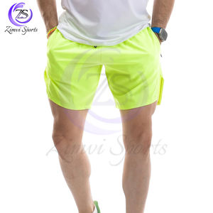 Lightweight <b>Green</b> Color Durable Active Gym Wear Anti Sweat Jogging Workout Comfortable Training Wholesale Rate <b>Men</b> <b>Shorts</b> - Product Image 1
