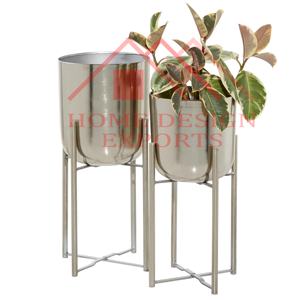 Jardinière intérieure moderne en or avec support pour la décoration intérieure pour la maison hôtels et restaurants 2025 dernière jardinière décorative avec support - Product Image 5