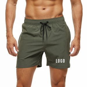 Custom Logo <b>Men's</b> Swim <b>Trunks</b> Quick Dry Beach Shorts <b>Men</b> Beach Board Swimwear Shorts With Zipper Pockets - Product Image 1
