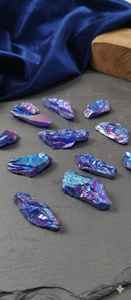 Perles en cristal naturel de qualité supérieure pour la fabrication de bijoux, pierres précieuses naturelles bleues, pierres de guérison noires, quartz cristal - Product Image 5