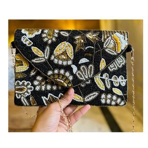 กระเป๋าคลัทช์สุดหรูงานทำมือสำหรับผู้หญิงกระเป๋าแมสเซ็นเจอร์สไตล์โบฮีเมียนของผู้หญิงกระเป๋าคลัทช์ตอนเย็นสำหรับผู้หญิงอินเดีย - Product Image 4