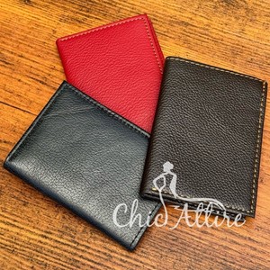 กระเป๋าสตางค์หนังพับได้หลากสีสำหรับใส่บัตร - Product Image 1