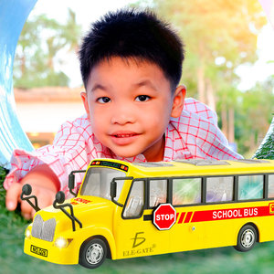 Grande Autobus Scolastico Giocattolo in Plastica Educativo per Bambini - Product Image 3