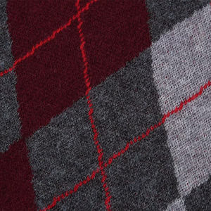 Suéter de Punto Jacquard de Moda Premium Otoño 2025, de Poliéster de Secado Rápido y Transpirable, con Patrón de Diamantes, Cuello Redondo, Largo, para Mujer - Product Image 3