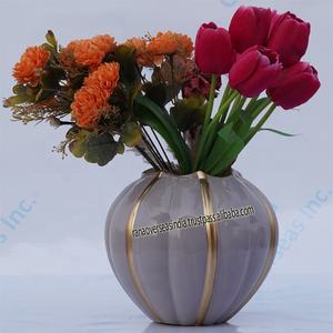 Soportes de flores de Metal para decoración de Bodas de lujo y alta calidad, jarrones para mesa, comedor, sala de estar - Product Image 6