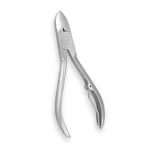 Curved Blade Cuticle Pusher Steel Material Ingrown Cutter Nail Nippers with Printed Handle for Toes Nail Care Barrel Spring 108 - Product Image 1