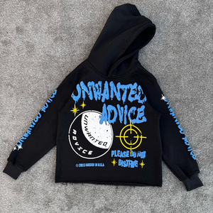 Sudadera con capucha de lana con logotipo bordado personalizado del fabricante, chándal de algodón de peso pesado, conjunto de pantalones de chándal y Sudadera con capucha - Product Image 2