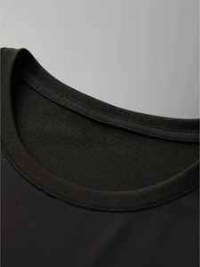 Camiseta de algodón pesado 100% para hombre, Camiseta holgada de talla grande de verano, camiseta informal con logotipo frontal, camisetas con serigrafía - Product Image 6