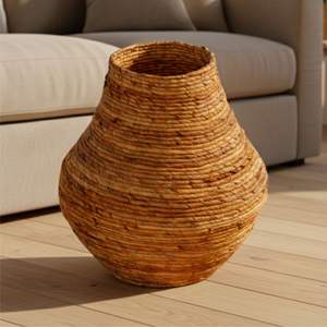 Jarrón YASHA, Artesanía de Corteza de Árbol de Plátano - Product Image 5