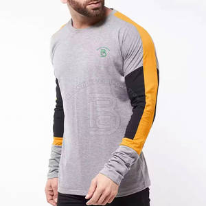 Camiseta de Manga Larga para Hombre, Corte Ajustado, de Buena Calidad, Última Moda, Personalizable, Cuello Redondo - Product Image 3