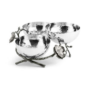 ชุดชามสเตนเลสสตีล2อันทำด้วยมือสีทองลายดอกไม้ดีไซน์ใหม่ขายส่งจากอินเดีย - Product Image 5