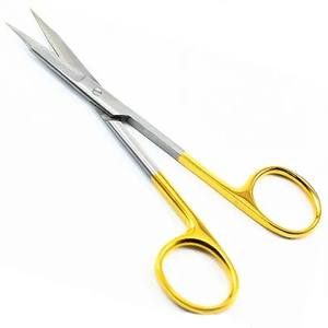 Goldman Fox 130mm Tijeras de goma de acero inoxidable alemán Juego de bordes de sierra recta instrumentos quirúrgicos - Product Image 1
