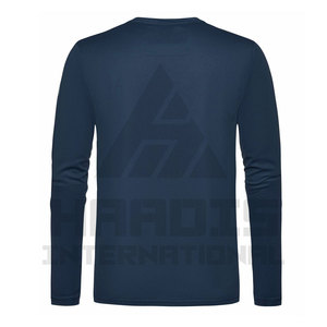 T-shirt à manches longues décontracté pour hommes Couleur personnalisée Col en O T-shirt à manches longues pour hommes à la mode T-shirt respirant Slim Fit - Product Image 2