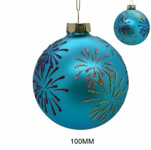 Adornos Navideños Coloridos, Bolas de Cristal Multicolor, Patrones Brillantes, Hechos a Mano, Decoraciones Colgantes Circulares a Todo Color - Product Image 3