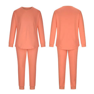 Jersey informal de color sólido, conjunto de chándal cálido de manga larga deportiva para adultos, cuello redondo, invierno, de talla grande, a la moda - Product Image 4