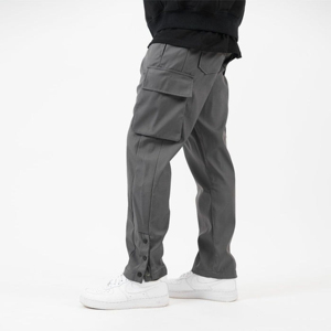 Soft cotton <b>blend</b> cargo pants for men with loose leg design and multiple secure pocket storage options - Product Image 1