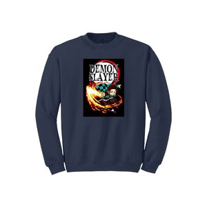Sweat-shirt décontracté 100% coton pour femmes Collection Anime d'hiver col rond personnalisable poitrine impression 280gsm + ODM Logo doublé sur le devant - Product Image 1