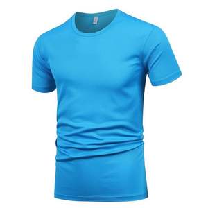 เสื้อยืดสีทึบดีไซน์ใหม่ราคาถูกสั่งพิมพ์โลโก้ตามแบบ - Product Image 1