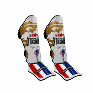 Protège-tibias réglable en cuir PU personnalisé Xtreme Boxing, protection pour les jambes MMA, fermeture à boucle et crochet pour adultes, protection de boxe Muay - Product Image 5