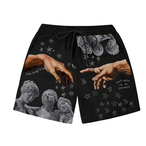 Short de jogging pour hommes sur mesure nouveau style décontracté solide tricoté fermeture à cordon couleur personnalisée fabriqué au Pakistan - Product Image 1