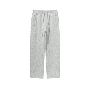 Pantalon Homme Coupe Droite Mi-Épaisseur Imprimé 100% Coton Confortable Décontracté Travail Voyage Élégant - Product Image 1