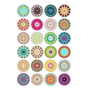 Posavasos de madera impresos decorativos para uso en la cocina Posavasos de madera personalizados con logotipo e impresión - Product Image 2