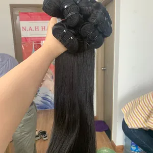 Miglior fornitore di capelli del vietnam naturale al 100% di colore naturale dei capelli di trama diritta dell'osso Best Seller di alta qualità