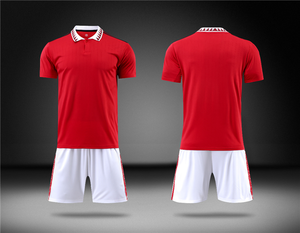 Uniforme de fútbol para niños, equipo de fútbol, ropa de fútbol, transpirable, sublimado, manga corta, conjunto de poliéster, camiseta de fútbol para hombres - Product Image 3