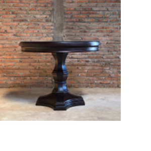 Mesa de Centro Redonda de Madera de Caoba Sólida, Diseño Minimalista para Sala de Estar, Venta de Fábrica - Product Image 3