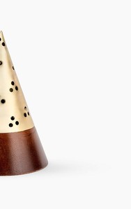 Modern Wooden & Metal <b>Bakhoor</b> Incense Burner With Perforated Cone Shape Vantilated Dome Cover Arabic <b>Oud</b> Burner Home Decor Gift - Product Image 4