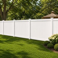 Système de panneaux et de poteaux de clôture en vinyle PVC pour projets de clôtures résidentielles de jardin extérieur