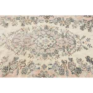 Alfombra de lana clásica Beige marrón de 4,5x9,5 pies, diseño de retazos turco, pila mediana ecológica para comedor, respaldo de látex - Product Image 5