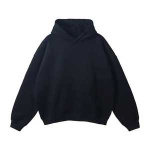 Sweat-shirt à capuche surdimensionné en maille lavée à l'acide, imprimé, lourd, streetwear pour hommes, vintage, fermeture éclair, haute qualité, vente en gros, OEM - Product Image 1