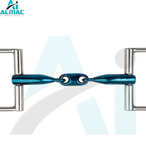 Broca de caballo en forma de D equilibrada de ALMAC con doble articulación para mejorar la respuesta del caballo y la sensación de rienda adecuada para entrenamiento y equitación - Product Image 5