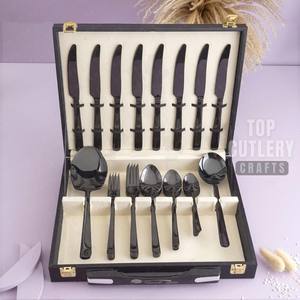 Juego de cubiertos de lujo chapados en oro de 92 piezas para 12 personas, regalo perfecto, juego de cubiertos elegante para bodas - Product Image 3