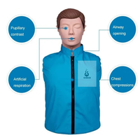 Maniquí de Medio Cuerpo para Entrenamiento de RCP con Indicadores de Retroalimentación, Modelo Médico, Color Piel Humana, Material de Goma y PVC, Marca CISCO
