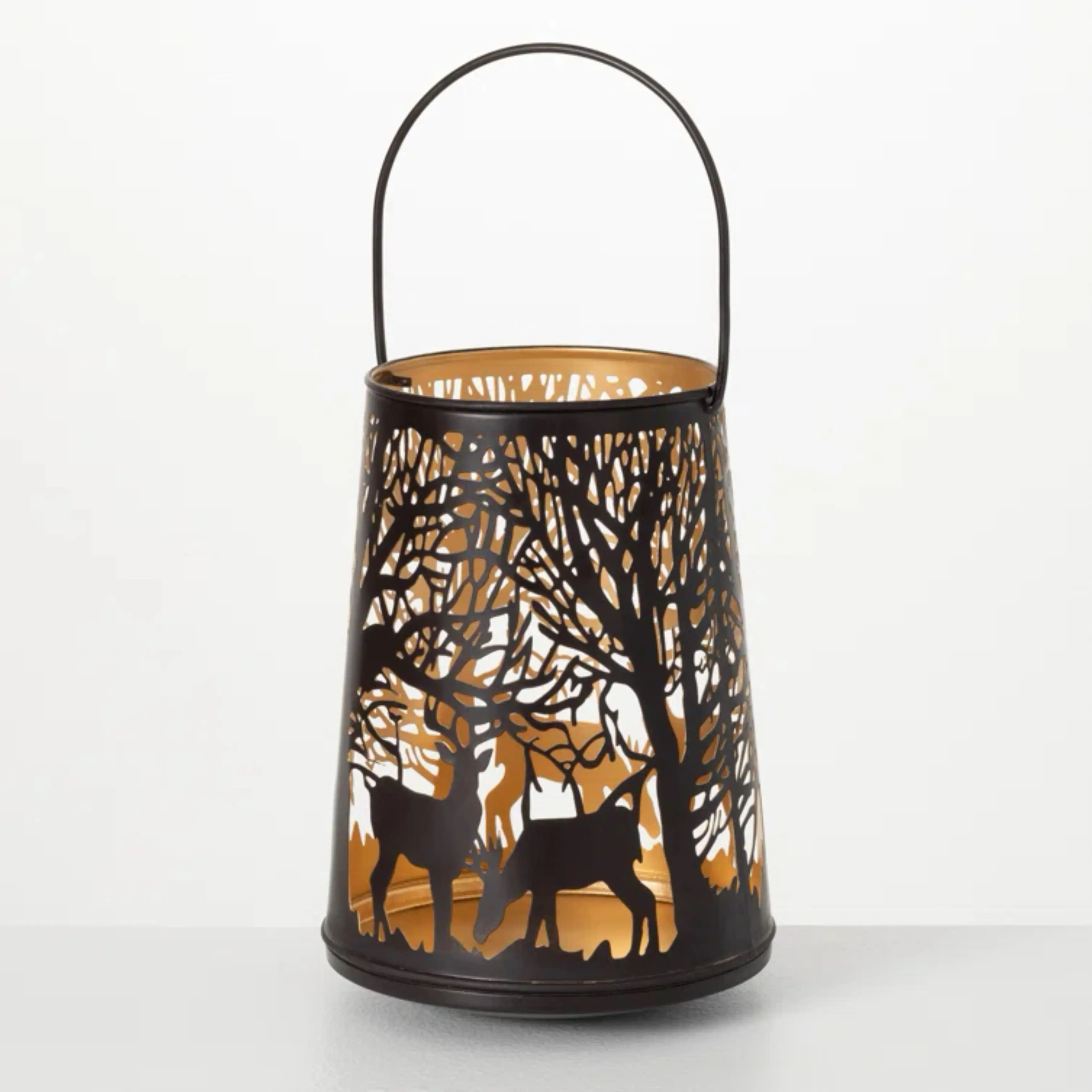 Popüler Antilope ren geyiği noel dekoratif fas mumluklar fenerler ve mum kavanozu ev bahçe dekor için