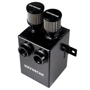 Evrensel 12AN dişi Port 12AN filtre forması drenaj alüminyum 2L yağ toplama tankı şaşkın - Product Image 3