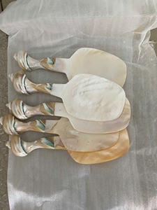 Bougie coquillage sculptée à la main écologique cuillère du désert technique polie directe du Vietnam grossiste - Product Image 5