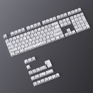 Bộ keycap in họa tiết địa hình, mặt sau in chuyển nhiệt, có đèn nền, chất liệu trong suốt - Product Image 6