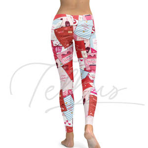 กางเกงโยคะ/ฟิตเนส/ลำลอง ผู้หญิง คุณภาพสูง สำหรับฤดูหนาว ทรงยาว เอวสูง ยางยืด ผ้ายืด/โพลีเอสเตอร์ ระบายอากาศ ลายพิมพ์ - Product Image 4