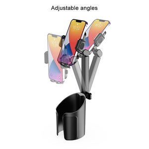 Support de porte-gobelets double 2-en-1 pour voiture avec conception rotative en ABS+PC pour une utilisation pratique - Product Image 2