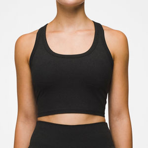 Débardeurs de fitness personnalisés de haute qualité pour femmes 100% coton gilet d'entraînement OEM haut de yoga pour femmes - Product Image 3