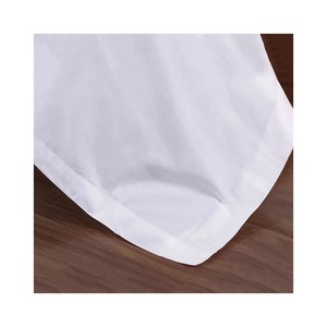 High Quality Winter Luxury White 100% Cotton Twin Flat Bed Sheet <b>Set</b> with Economy Option - Product Image 4