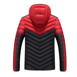 Vestes d'extérieur d'hiver imperméables à fermeture éclair pour hommes, vêtements d'extérieur matelassés chauds à bulles Tessuto Industries - Product Image 5