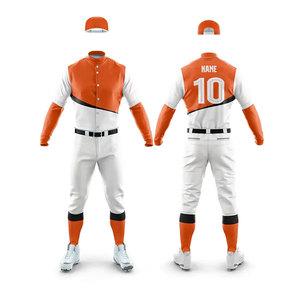 Uniformes de béisbol por sublimación personalizados con logotipos de equipo Camisetas y pantalones de béisbol transpirables de alta calidad para uniformes de equipo - Product Image 1